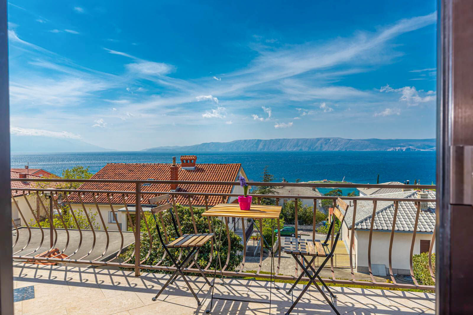 Ferienwohnung in Novi Vinodolski mit schönem Garten, Klima, Meerblick