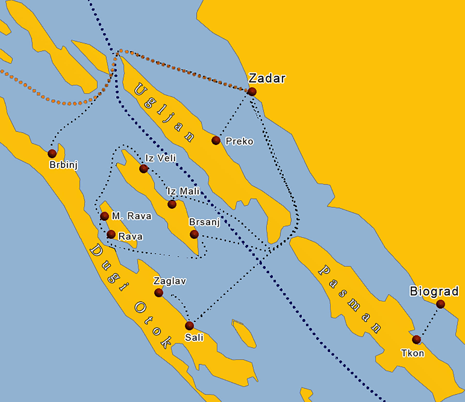 Fähre Dugi Otok | Fahrplan und Preise für 2016 √