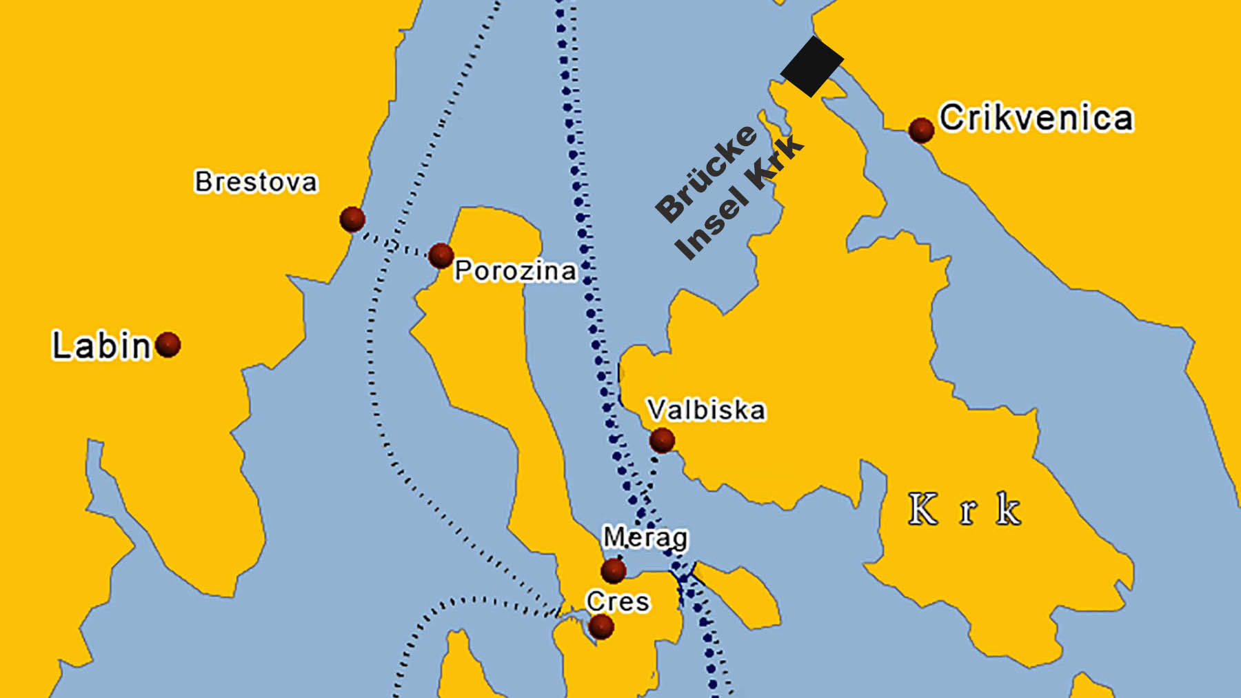 Fähre und Brücke auf die Insel Krk Kroati.de √ Fähre und Brücke auf die Insel Krk Kroati.de √