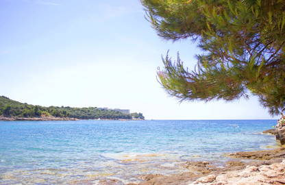 Hundestrand Uvala Sakucani in Pula - Kroati.de √